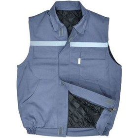 Resim gebze iş güvenliği 7/7 REFLEKTÖRLÜ KAPİTONE YELEK KIŞLIK GRİ 