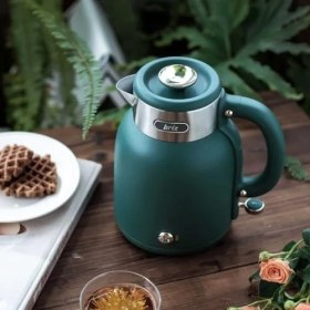 Resim Karokstore Briz BR1040 Retro Yeşil Su Isıtıcı Çelik Kettle 