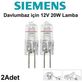 Resim Siemens Uyumlu Aspiratör Davlumbaz Için 12V Halojen Lamba / Ampul 2Adet - 389162955 