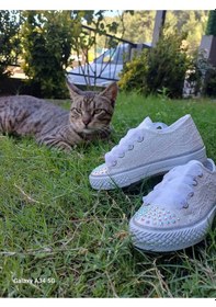 Resim Scarpe Magiche Beyaz Kız Çocuğu Ayakkabısı Işıklı 31-35 Numara Arası Işıksızdır Beyaz 