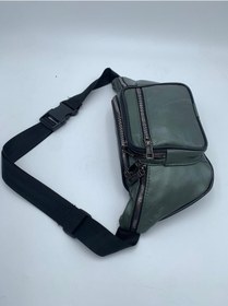 Resim Nahitatyana Unisex Yeşil Çok Cepli Hakiki Deri Freebag Bel Çantas Yesil 