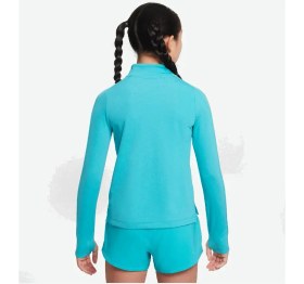 Resim FD2853 345 Nike Kız Çocuk Dri-Fit Uzun Kollu 1/4 Fermuarlı Üst Sweat 