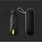 Resim Sunshine011 Siyah Katlanır Portatif Hafif 6'lı Çubuk Rüzgara Dayanıklı Şemsiye - Seyahat Ve Günlük Kullanım 