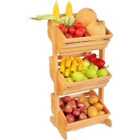 Resim Tahta Bahçesi Ahşap Sebzelik Meyvelik 