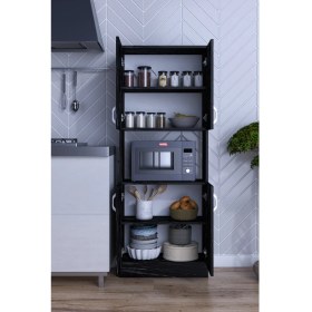 Resim Moka Park Avm nisan Çok Amaçlı Dolap Kapaklı Bölmeli Mikrodalga Fırın Dolabı kiler 