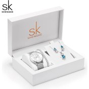 Resim 2xudc K Shengke K0059 Moda Siyah Kadın Saatler Yüksek Kalite Ultra Ince Kuvars Izle Kadın Zarif Elbise Bayanlar Izle Montre (Yurt Dışından) 