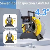 Resim Genel Markalar Profosyonel Ekranlı Kameralı 30 Metre Fiber Kablo Yılan Endoskop Kameralı Hafıza Kart Girişli Kuyu, 