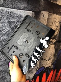 Resim Evrim Teorisi Tasarımlı 3D Motosiklet Pleksi Plakalık 536792606 