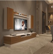 Resim Decoraktiv Trendstyle 5220d Mdf Tv Ünitesi Tv Sehpası - Beyaz - Ceviz 