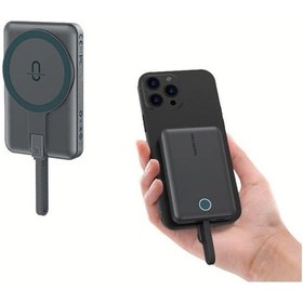 Resim Power Bank 5000 Mah Pp268d 20w Pd Hızlı Şarjlı Manyetik Usb-c-1458 BEYAZ 