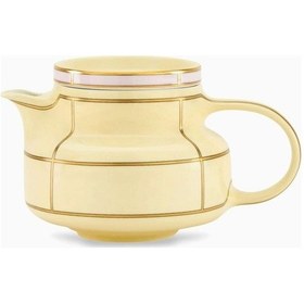 Resim Ginori 1735 Retro Tarzda Colonna Çaydanlık Porselen 770ml Şık Altın Detaylı Çaydanlıklar 232 Çok Renkli 