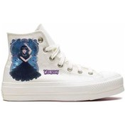 Resim Wednesday Baskılı Sneaker Ve Spor Ayakkabı Özel Tasarım Okul Ayakkabısı 