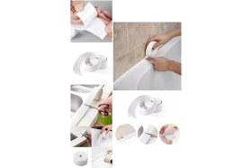Resim AyrStore 3.2 M Banyo Künanet Mutfak Lananabo Beyaz Su Sızdırmaz Bant Su Geçirmez Kenar Bandı Sızdırmazlık 
