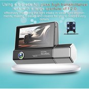 Resim Springsun Kamera Dash Cam 4ın Şeffaf Araba Dikiz Aynası Araba Video Kayıt Kamerası Araba Kamera Kaydedici Otomatik Güvenlik Sürüş 