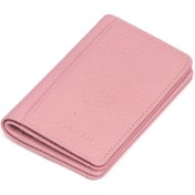 Resim Pembe Deri Unisex Kredi Kartlık - S1KK00001601-M4M 