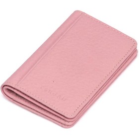 Resim Pembe Deri Unisex Kredi Kartlık - S1KK00001601-M4M 