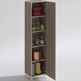 Resim Kenzlife mutfak dolabı zehra 168*030*032 crd kilitli ayaklı banyo evrak ofis kitaplık ayakkabılık kiler 