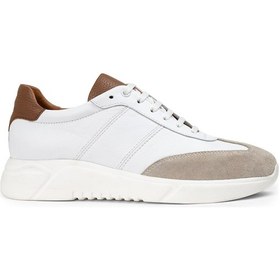 Resim Deery Hakiki Deri Beyaz Erkek Sneaker Ayakkabı - 01961Mbyzp01 Beyaz 