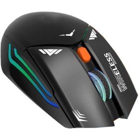 Resim ZUIDID BWM1 USB Alıcılı 2.4G RGB Işıklı Şarj Edilebilir Optik Kablosuz Mouse 