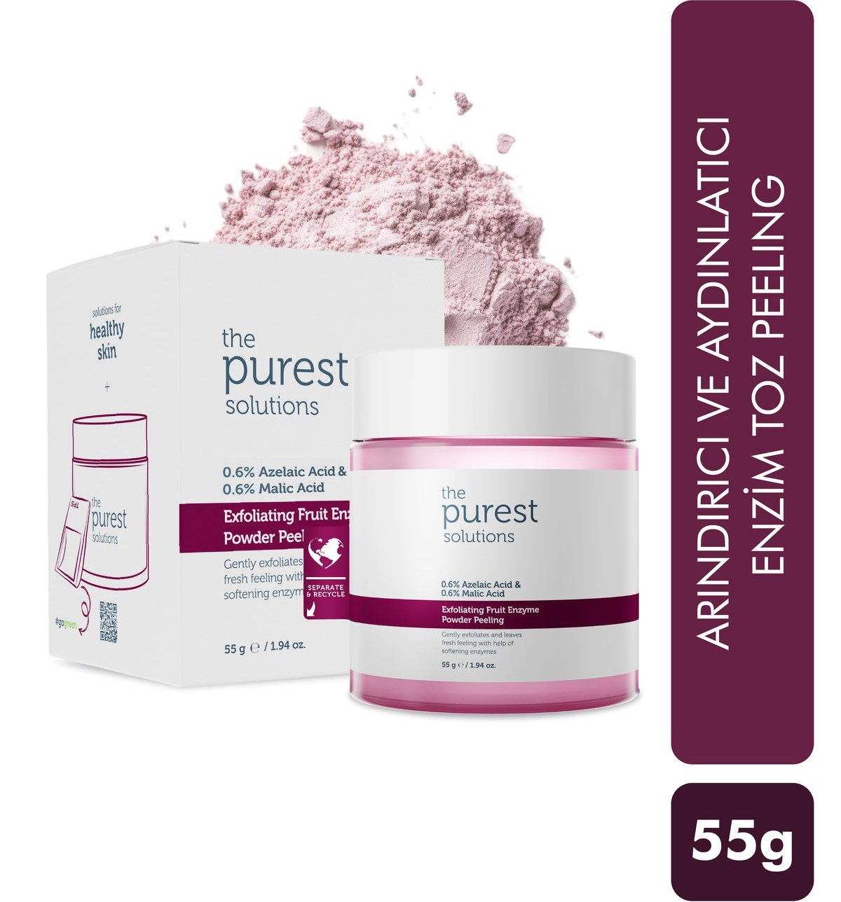 Marmara Avm Fruit Enzyme Powder Exfoliator & Peeling - Toz Peeling (%0.6 Azelaic Acid & Malic Acid) Fiyatı ve Özelliklerı - Badem