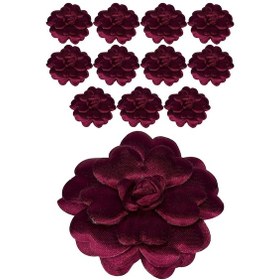 Resim Kına Atölyesi Kına El Gülü Katkat Saten Gül 12 Adet 