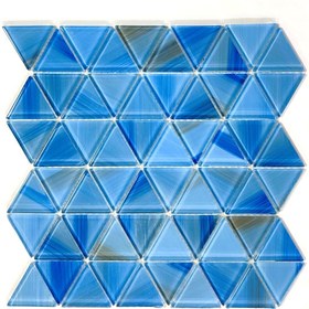 Resim MozaiKristaL Havuz, Banyo ve Tüm yüzeyler için 48x48 mm Üçgen Kristal Mozaik ( 1 Kutu = 1 m2 Fiyatıdır ) 