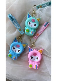 Resim Kuromi Anahtarlık Cüzdan Pembe 