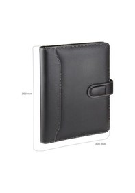 Resim Organizer Ajanda Tarihsiz Çizgili 20x26 CM - Siyah 