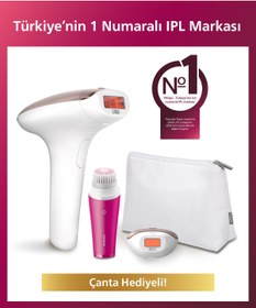 Resim Philips Lumea 7000 Serisi BRI924/00 IPL Tüy Alma,Yüz Temizleme Cihazı, Vücut ve Yüz, 2 Başlık, Çanta 