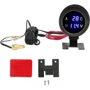 Resim Quartz Realm Dc 9-36V Araç Su Sıcaklığı Göstergesi Voltmetre Araç Motorları Su Sıcaklık Voltajı 2in1 Metre Su Sıcaklığı Sensörü (Yurt Dışından) 