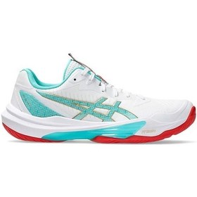 Resim Asics Sky Elite Ff 3 Kadın Voleybol Ayakkabısı Beyaz Yeşil 