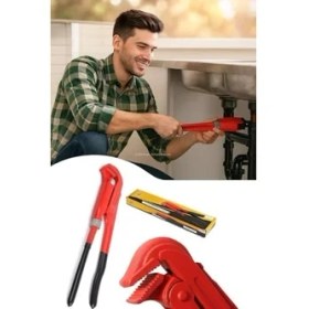 Resim Nacario Maşalı Boru Anahtarı, Ayarlı, Krom Vanadyum Gövde, Indüksiyonda Sertleştirilmiş Dişler, Ergonomik Izole Sap, Elektrostatik Dayanıklı Boya, Profesyonel Tesisat Sökme ve Sıkma (1,5") 