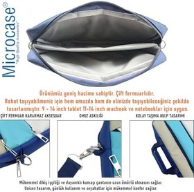 Resim Microcase Apple iPad Air 11 M3 (2025) ile uyumlu Tablet Çanta+Bluetooth Klavye+Mouse+Tablet Standı Siyah-AL4840 