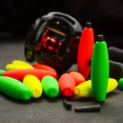 Resim 12 adet Kedi Balığı Crappie için Peg Floats, Köpük Balıkçılık Bobbers, Balıkçılık Aksesuarları 