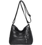 Resim Suntek Bayanlar Çapraz Vücut Çanta Messenger Büyük Omuz Uzun Askı B Siyah 