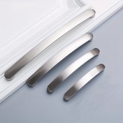 Resim Modern Brushed Aluminum Cabinet Handles - Tarzınızı Yükseltin ve Mutfaklarınızı Güncelleyin! 