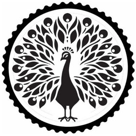 Resim Tavus Kuşu Tasarım 2.model Sticker 20 X 20 Cm 