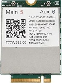 Resim Herklotzn Lt4120 X5 LTE T77W595 796928-001 4G WWAN M.2 150Mbps LTE Modem Elite X2 840 850 G3 640 650 645 G2 için Yeşil 