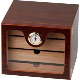 Resim Cedar 4 Raflı Humidor Puro Kutusu Kahve 60'S 