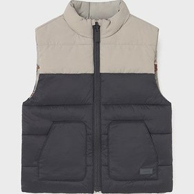 Resim Mayoral Kışlık Erkek Bebek Çift Taraflı Anorak Yelek Bej - Bej / 2 Yaş 