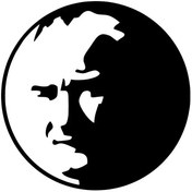 Resim habune Kemal Atatürk Yuvarlak İçinde Sticker 10 X 10 Cm 