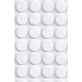 Resim Yapışkanlı Mobilya Masa Sandalye Parke Zemin Ayak Koruyucu Kaydırmaz Keçesi 24 mm (28'lı Paket) 