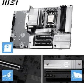 Resim MSI MB PRO B850M-A WIFI PZ AM5 DDR5 8200MHZ(OC) 4X PCI-E X16 HDMI DP 2X M.2 USB 10GBS 5G LAN WI-FI 7 MATX 