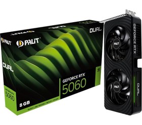 Resim Palit GeForce RTX 5060 Dual OC 8GB GDDR7 128 Bit DLSS 4 Ekran Kartı 