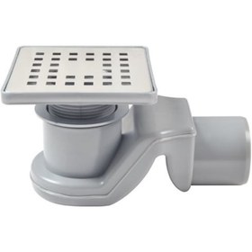 Resim Sukar Twisty Yer Süzgeci Gideri Kare Desen Yükseklik Ayarlanabili 