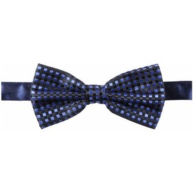 Resim Siyah Lacivert Renk Dokuma Desenli Papyon - /DP-708 Lacivert - Siyah 