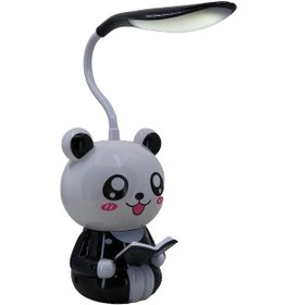 Resim Hedyex Sevimli Karakterler Şarjlı Led Masa Lambası Akrobatik Siyah Gece Lambası 