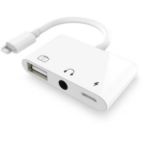 Resim Oem 3In1 Iphone-Ipad Lightning To Kulakılık ve Usb 