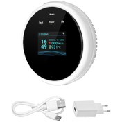 Resim Springsun Akıllı Gaz Alarmı - Wifi Bağlantılı, Tuya Uygulaması İle Kontrol, Lcd Ekranlı, Sesli Uyarı, Mutfak Ve Karavan İçin Doğalgaz & Lpg Dedektörü 
