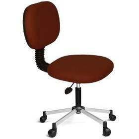 Resim Türksit Eko Kolçaksiz Koltuk Metalik Gri Boyalı Ayak Kahverengi 